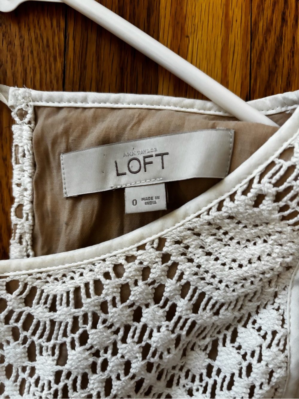 LOFT White Crochet Lace Tank Dress - Picture 2 of 5